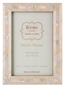 Italian Wooden Picture Frame, Opalescent, Wedding