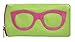 ili 6462 Leather Eyeglass Case (Leaf/ Hot Pink),One Size