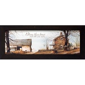 Bless this Home by John Rossini 9x21 framed artwork country landscape Bless this Home by John Rossini 9x21 framed artwork country landscape