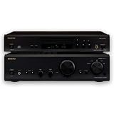 Onkyo DX-7355 CD player + A-9155 stereo amplifier (Black). 2 Year Guarantee.