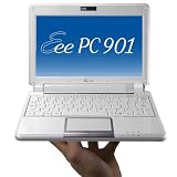 ASUS Eee PC 901 8.9-Inch Netbook (1.6 GHz Intel Atom N270 Processor, 1 GB RAM, 12 GB Solid State Drive, 20 GB Eee Storage, XP Home, 6 Cell Battery) Pearl White