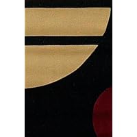 Moda Black Contemporary Rug Size: 2'2 x 7'11 Runner