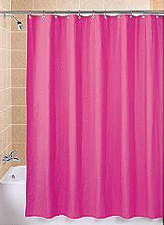 Dorm Rules! Essential Home Fuschia Fabric Shower Curtain 72 x 72