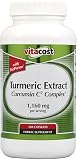 Vitacost Turmeric Extract Curcumin C3 Complex with Bioperine -- 1,160 mg per serving - 120 Capsules