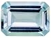 Jewelry : AVG 5.75CT 14X10MM EMERALD CUT AQUAMARINE FROM BRAZIL