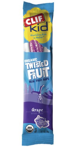 Clif Kid Twisted Fruit Ropes, Grape, 18 Pieces, 0.7-Ounce