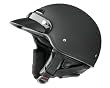 Raider Deluxe Open Face Helmet (Flat Black, Large)