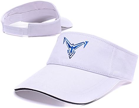 YUDUODUO Nightwing Logo redesign Adjustable Visor Cap Embroidery Sun Hat Sports Visors White