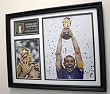 2006 Fabio Cannavaro Italy Framed Collage Photographs with 2006 World Cup Trophy