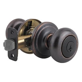 Kwikset 97402-546 Signatures Juno SmartKey Entry Knob, Rustic Bronze by Kwikset