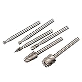 良い 6 ピース新しい高速鋼木工フライス カッター dremel回転工具木工フライス カッター用加工バリ