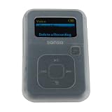 Skque Sandisk Sansa Clip+ Plus Silicone Skin Case Clear