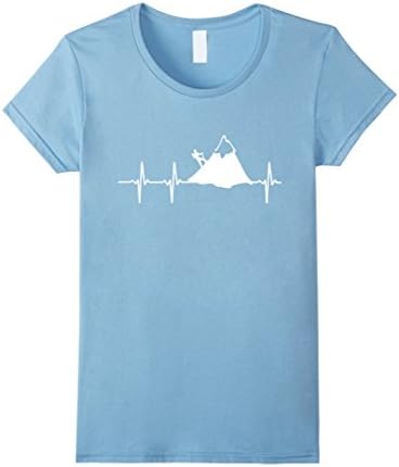 Women's Hike In A Heartbeat Scouting Scouts Outdoor T shirt Medium Baby Blue