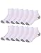 12 Pack Men's White Athletic Running Ankle Casual Crew Cotton Socks Low Cut