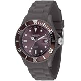 Madison New York Unisex-Armbanduhr Candy Time Analog Silikon taupe U4167-08/2