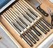 Lipper International 357 In-Drawer Knife Block, Beachwood