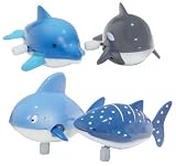 DOLPHIN, SHARK or WHALE Sea Life Wind Up Toy