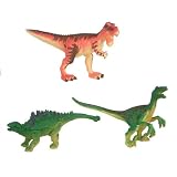 Dinosauria Series 1 Boxed Set: Ankylosaurus, T-Rex, Velociraptor - 4 to 5 inches long
