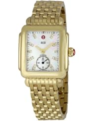Michele Womens MWW06V000004 Deco Mother-Of-Pearl Dial Watch