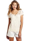 Lucky Brand Women's Lisa Lace Henley Shirt