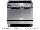 Baumatic 90cm Electric Twin Cavity Cooker Stainless Steel