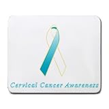 Cervical Cancer Awareness Ribbon Mouse Pad