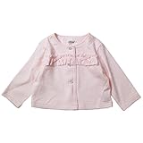 《H28年秋冬物》(日本製) Pample Mousse(パンプルムース) 接結ソフト天竺長袖カーディガン 80cm/PK NO.DP-63206