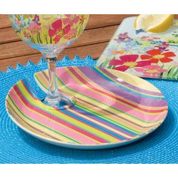 EarthAware Striped Appetizer Plate
