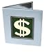 Dollar Sign Double Mirror Compact