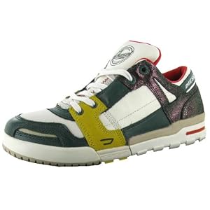 Buy DIESEL Jeans Spectrum Mens Sneakers Athletic Low Top Casual Retro Leather Shoes Grey Green