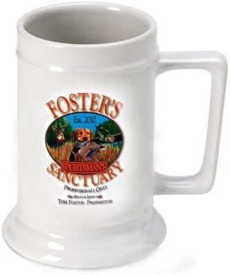 Personalized 16 oz. Beer Stein - Sportsman Beer Stein