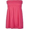 FULL TILT Womens Smocked Tube Top - Fuchsia