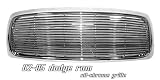 02-05 Dodge Ram Grill Shell All Chrome