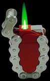 Bike Chain Grenade Green Flame Torch Lighter #82