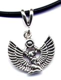 13" Black Isis Necklace Sterling Silver Jewelry