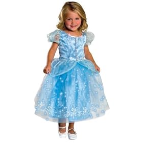 Child's Crystal Princess Costume with Fiber Optic Light Twinkle Skirt - Small