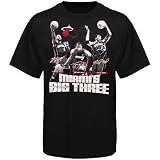adidas Miami Heat Youth Black Miami's Big Three T-shirt
