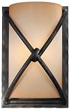 Minka Lavery 1974-1-138, Aspen II Glass Wall Sconce Lighting, 1 Light, 60 Total Watts, Bronze
