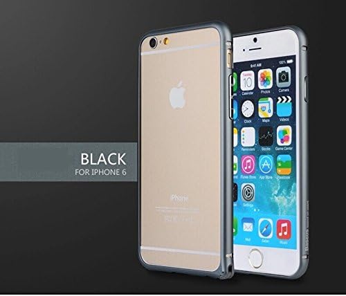 [Aluminum Metal Frame] Titanium Series Modern Metallic Arc Bumper Case for iPhone 6 4.7"