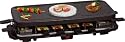 LUXUS RACLETTE GRILL + HEISSER STEIN MIT SUPERSTARKEN 1600 WATT F&Uuml;R MAX 12 PERSONEN INKL. ANTIHAFT-BESCHICHTETER GRILLPLATTE 12 PF&Auml;NNCHEN + 12 HOLZSPACHTELN NEU + OVP