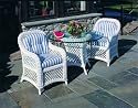 Lanai Wicker Furniture Dining Set 5 Piece-Natural With B27 Cushions