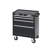 Waterloo PMX2704BK 26-1/2-Inch Wide by 18-Inch Deep by 32-Inch High Black Tool Cabinet with 4 Ball Bearing Drawers and Tri Channel Construction