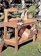 Cedar Potting Bench with Soil Box