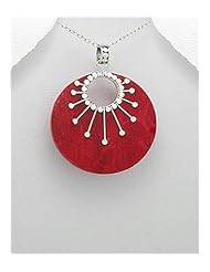 Sponge Coral Pendant Necklace In Sterling Silver