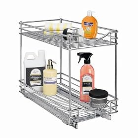 Lynk 441118DS RollOut Double Drawer Cabinet Organization, Chrome by Lynk