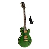 Richwood Guitars Les Paul copy: Green Les Paul Standard + Bag, Picks, Strap