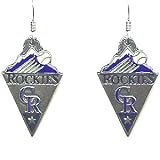 Colorado Rockies Dangle Earrings - MLB Baseball Fan Shop Sports Team Merchandise