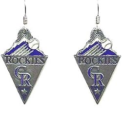 Colorado Rockies Dangle Earrings - MLB Baseball Fan Shop Sports Team Merchandise