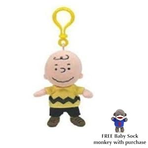 Amazon.com: Ty Beanie Charlie Brown Key Clip w/free baby