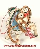 Monkey Brothers Ornament / Sky 2002